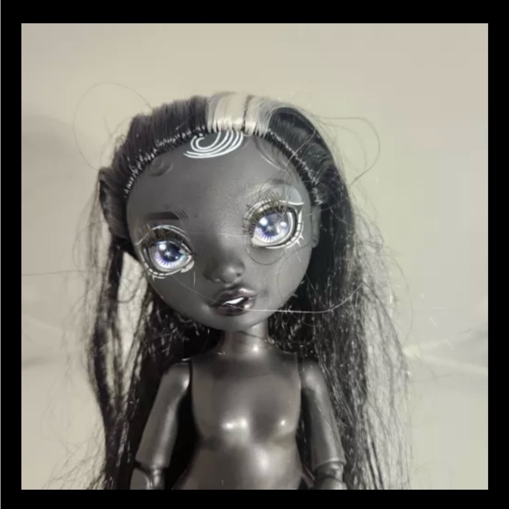 Rainbow High Doll Nude Shanelle Onyx Jointed OOAK Rerooting Play Long Hair - Picture 2 of 7